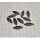 E-CP98 - (50 buc.) Charm frunzulita filigranata bronz antic 21*7mm