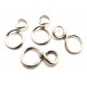 CO113 - (10 buc.) Conector semn infinit argintiu antic 30.5*17mm