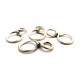 Conector semn infinit argintiu antic 30.5*17mm