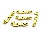 CO130 - (20 buc.) Conector love auriu antic 24*7mm