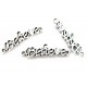 CO134 - (10 buc.) Conector believe argintiu antic 36*10mm