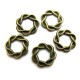 CO172 - (20 buc.) Conector semne infinit bronz antic 15mm