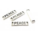 CO231 - Conector peace argintiu antic 27*6mm