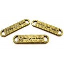 CO302 - Conector follow your heart bronz antic 43*11mm
