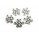 CO69 - (20 buc.) Conector argintiu antic 17mm 