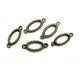CO82 - (20 buc.) Conector bronz antic 21*9mm