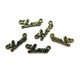CO88 - (20 buc.) Conector love bronz antic 20*8mm