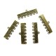 CO96 - (10 buc.) Conector multisir 7 bucle bronz antic 30*11mm