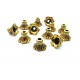 CA23  - (20 buc.) Capacele floare auriu antic 11.5*8.5mm 