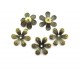 Capacele filigranate floare bronz antic 16mm