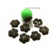 DISPONIBIL 1 SET CU 54 BUCATI - CA43 - Capacele bronz antic 12*12mm