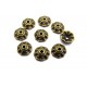 DISPONIBIL 1 SET CU 36 BUCATI - CA71 - Capacele floare bronz antic 10mm