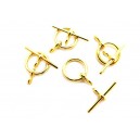 Inchizatoare toggle auriu 12mm