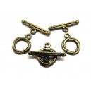 IT47 - Inchizatoare toggle bronz antic 17*13mm