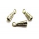 E-IH15 - (10 buc.) Inchizatoare carlig argintiu antic 24*8mm