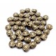 DI13 - (30 buc.) Distantier rotund plat bronz antic 6.5mm