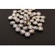 Distantier rotund argintiu antic 6.5mm