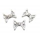 DI38 - (20 buc.) Distantier fluture argintiu antic 20*17mm