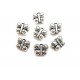 DI40 - (30 buc.) Distantier fluture argintiu antic 10.5*8mm 