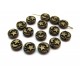 DI56 - (20 buc.) Distantier bronz antic 9mm