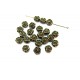 DI59 - (30 buc.) Distantier floare bronz antic 6.5mm