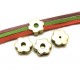 Distantier slide floare auriu antic 12mm