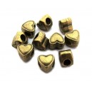DI106 - Distantier inimioara bronz antic 9mm