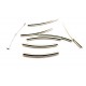 DI117 - (30 buc.) Distantier tub arcuit argintiu inchis 25mm