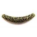 DI121 - Distantier tub arcuit bronz antic 66mm