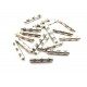 DI151 - (2 buc.) Distantier tub argintiu antic 15mm