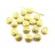 E-DI156 - (100 buc.) Distantier inimioara auriu antic 6.5*3mm
