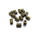 DI200 - (30 buc.) Distantier tub bronz antic 7*4mm