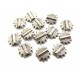DI205 - (30 buc.) Distantier argintiu antic 9.5mm