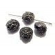 DI222 - Distantier cap de leu negru gun metal 13*12mm - STOC FOARTE LIMITAT!!!