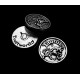 DI234 - (10 buc.) Distantier slide zodia taur argintiu antic 18mm
