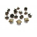 (10 buc.) Capse tinte bronz antic 7*7mm - CB04