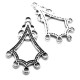 E-CH68 - (50 buc.) Chandelier argintiu antic 37*24mm
