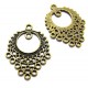 E-CH70- (30 buc.) Chandelier bronz antic 34*25.5mm