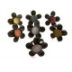 Baza inel reglabil floare platou bronz antic 10mm