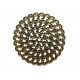 Conector filigranat bronz antic 48mm