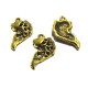 DISPONIBIL 6 BUCATI - MX444 - Charm peste auriu antic 20*15mm