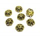 MX459 - (10 buc.) Capacele floare auriu antic 10mm