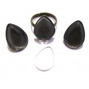 CST15 - Cabochon sticla transparent lacrima 18*13mm