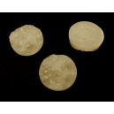 CRS100-H - Cabochon rasina druzy alb 18mm 