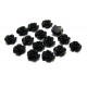 E-CRT7-02 - (100 buc.) Cabochon rasina trandafir negru 7mm