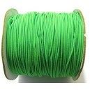 SE1mm-20 - (1 metru) Snur elastic rotund verde crud 1mm