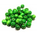 (10 buc.) Margele lemn verzi 8*6mm