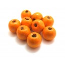 Margele lemn portocalii 14*13mm