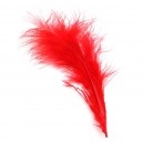Pene marabu rosii 12-18cm