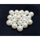 PAFG01 -  Perle acril fara gaura ivory vanilat sfere 10mm